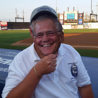 David Letterman rockin' a Doc Adams polo at Harbor Yard.