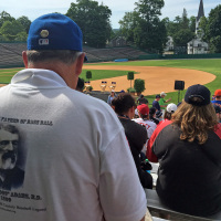 Waiting for the Start of the 2016 Legends Roundtable With Mike Piazza and Ken Griffey, Jr. at Doubleday Field.
