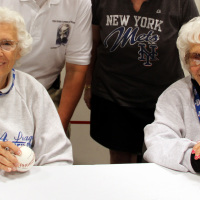 With Shirley Burkovitz (appeared in A League of Their Own) and Maybelle Blair of the All American Girls Professional League