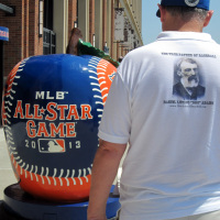 The Mets All-star apple at Citi Field.