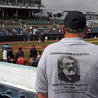 The last game of the Bridgeport Bluefish and final game of Harbor Yard.
