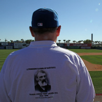 At a Mets-Nationals Spring Training game at Space Coast Stadium.